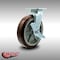 Service Caster 8 Inch Stainless Steel Polyurethane Swivel Caster with Roller Bearing and Brake SCC-SS30S820-PPUR-TLB - alternate 4